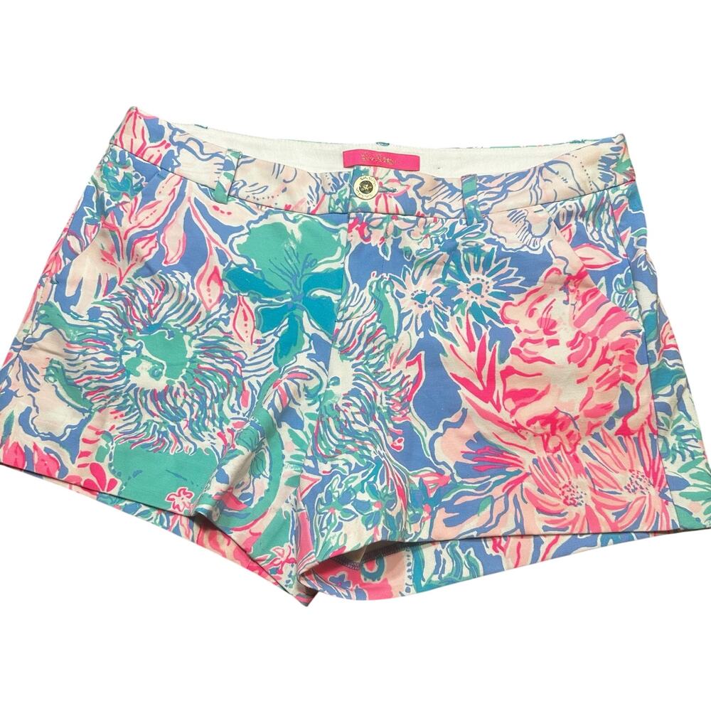 Lilly Pulitzer Callahan knit shorts sz 8 "Viva La Lilly" Shorts